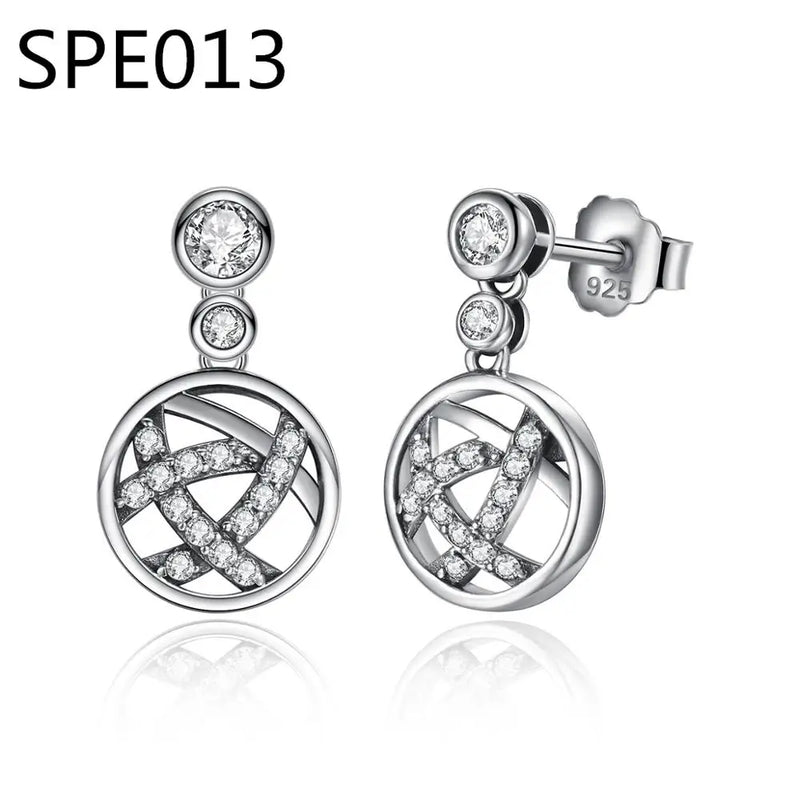 Love Hearts Asymmetric Earrings for Wedding