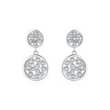 SPE20 Silver Needle Large Hoop Earrings