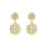 SPE20 Silver Needle Large Hoop Earrings Women's Jewelry
