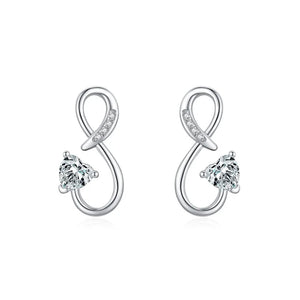 Love Infinite Symbol Stud Earrings for Women