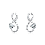 Love Infinite Symbol Stud Earrings for Women