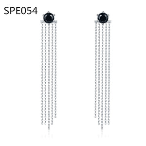 SPE6 Small Zircon Inlaid Circle Hoop Earrings Women Jewelry