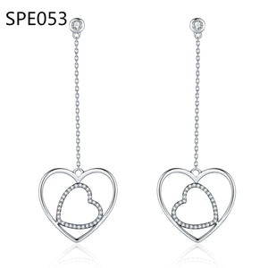 SPE6 Small Zircon Inlaid Circle Hoop Earrings Women Jewelry