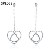 SPE6 Small Zircon Inlaid Circle Hoop Earrings Women Jewelry