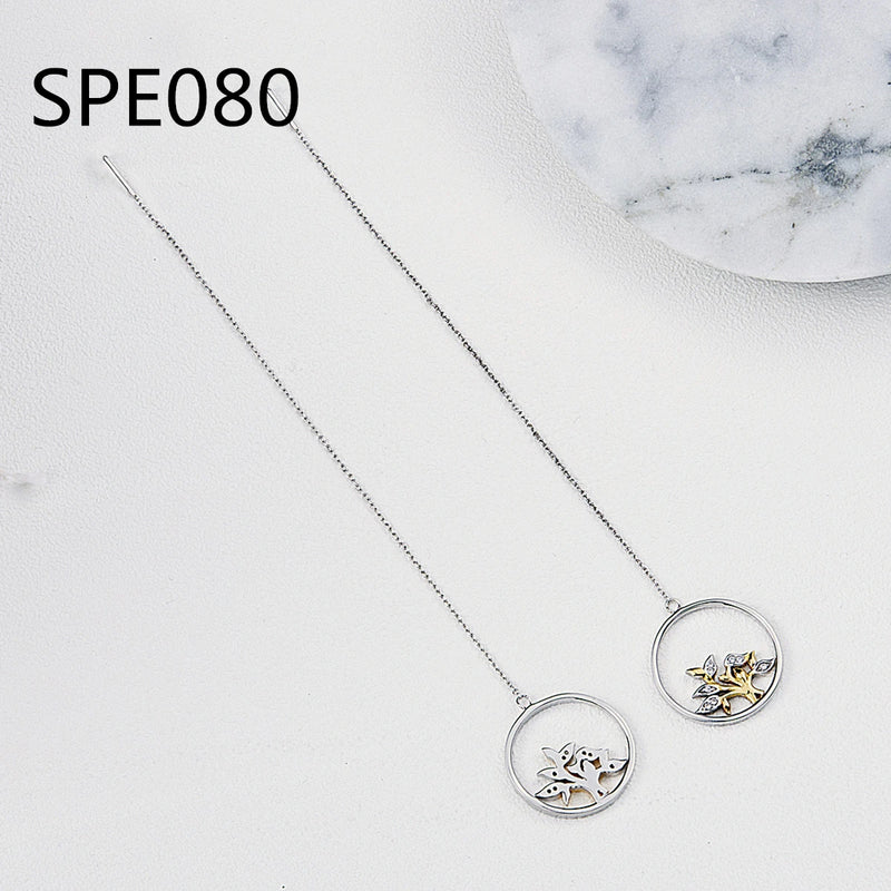 Mixed Round Stud Earrings for Women Jewelry Birthday Gift