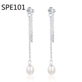 SPE9 Silver Leaves Hoop Earrings for Women