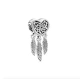 925 Sterling Silver Fish Girl Boy Charm Bead DIY Jewelry For Women