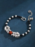 Hand-woven Ear of Wheat Beaded Bracelet - Unisex Style