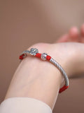 SR2023 Persimmon Ruyi Bracelet Unisex Hand-woven Red Bracelet
