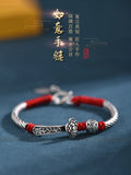 SR2023 Persimmon Ruyi Bracelet Unisex Hand-woven Red Bracelet