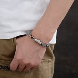 Retro Rattan Grass Pattern Bracelet, Unique Design