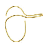 Geometric Lines Earhook Silver Retro Exaggerated Punk Ear Clips