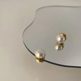 Simulated Pearl Magnet Earrings Non Piercing For Women Girls
