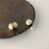 Simulated Pearl Magnet Earrings Non Piercing For Women Girls