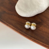 Simulated Pearl Magnet Earrings Non Piercing For Women Girls