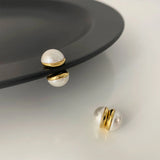 Simulated Pearl Magnet Earrings Non Piercing For Women Girls