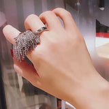 Unique Women Multi-layer Wide Chunky Rings