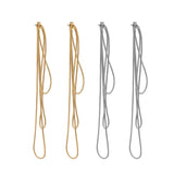 Copper Wire Multilayer Snake Bone Chain Earrings European Style Tassel Earrings