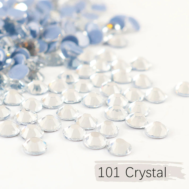 Hot Fix Rhinestone Glitter Crystal Glass Strass Iron On Stones