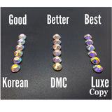 Hot Fix Rhinestone Glitter Crystal Glass Strass Iron On Stones