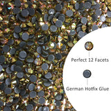 Hot Fix Rhinestone Glitter Crystal Glass Strass Iron On Stones