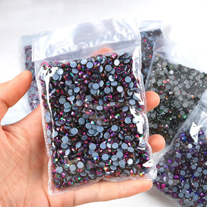 Hot Fix Rhinestone Glitter Crystal Glass Strass Iron On Stones