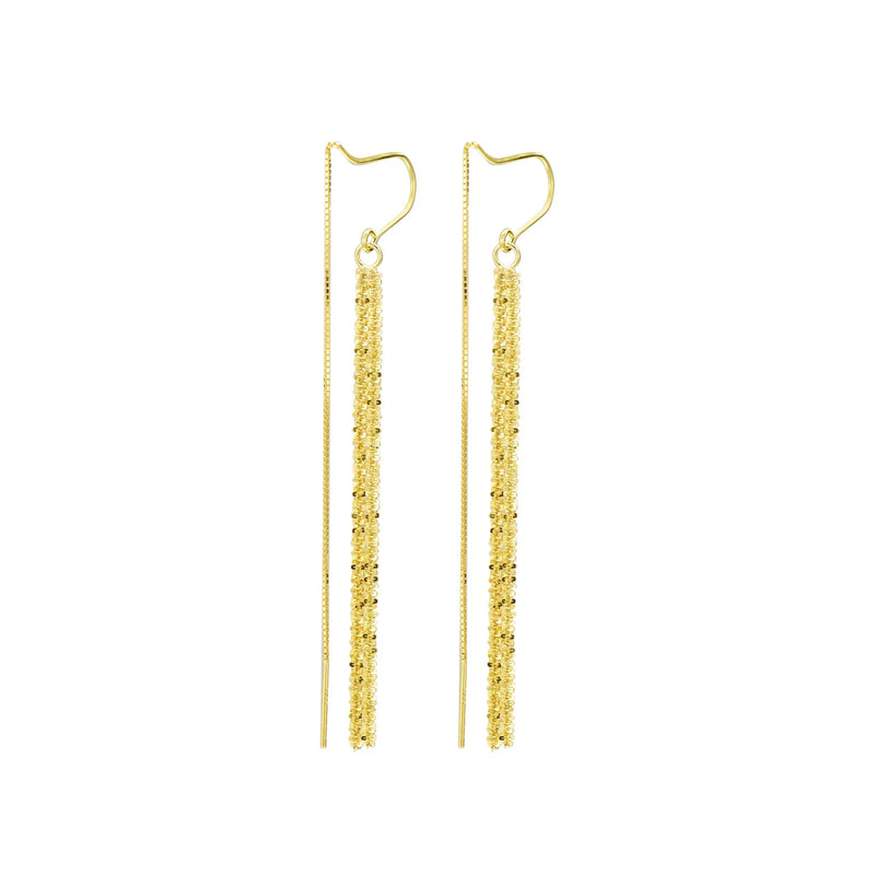 925 Silver Crystal Lightning Stud Earrings