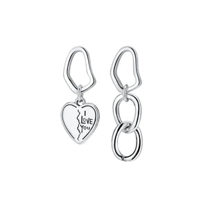 925 Sterling Silver Disc Hoop Earrings Long Tass Jewelry