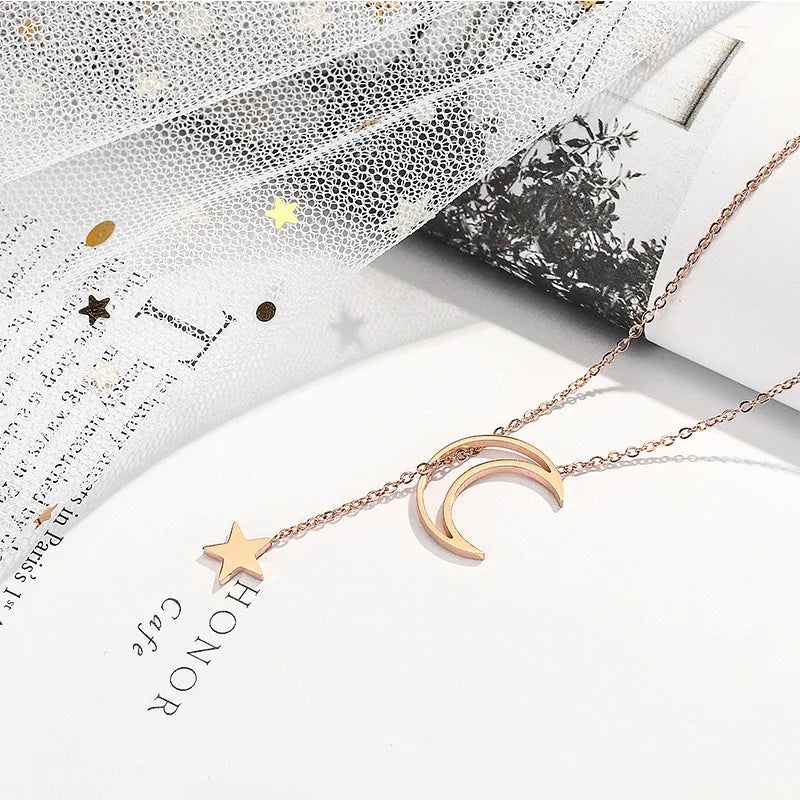SSN1 Minimalist Thin Snake Chain Plated Necklace For Women