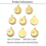 Sun Stars Moon Stainless Steel Pendant Jewelry
