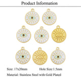 Charming demon eye stainless steel pendant