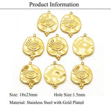 Charming demon eye stainless steel pendant
