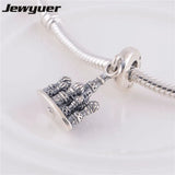 St. Basil's Cathedral Dangle Charm 925 Sterling Silver European Bracelet DIY