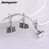 St. Basil's Cathedral Dangle Charm 925 Sterling Silver European Bracelet DIY