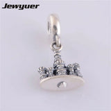 St. Basil's Cathedral Dangle Charm 925 Sterling Silver European Bracelet DIY