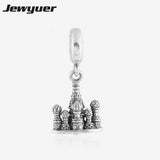 St. Basil's Cathedral Dangle Charm 925 Sterling Silver European Bracelet DIY