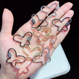 Multicolor CZ Butterfly Shape Clasp Jewelry Findings