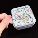 Multicolor CZ Butterfly Shape Clasp Jewelry Findings