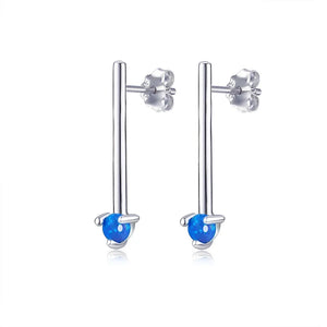 Silver Crystal Circle Earring Jewelry Gift