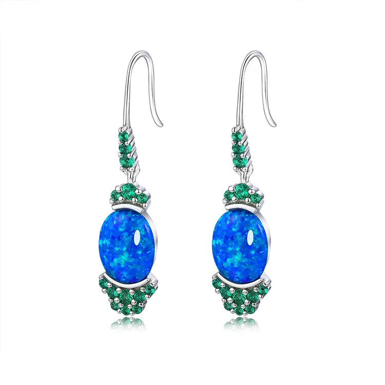 Silver CZ Stud Earrings for Women Wedding Jewelry
