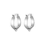 STE12 Silver Crystal Circle Earring For Women Making Jewelry