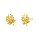 STE12 Silver Crystal Circle Earring For Women Making Jewelry