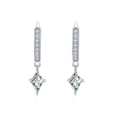 Crystal Hoop Earrings Alloy Tassel Pin Party Jewelry