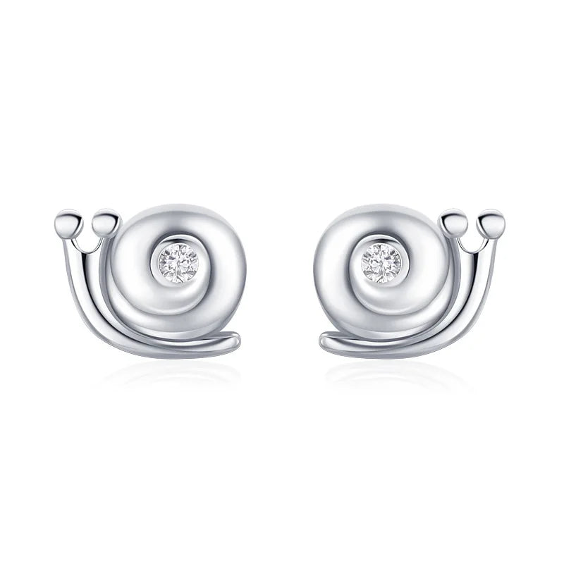 Garden Snail Drop Earrings For Women - Cute Gift Jewelry