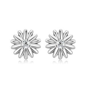 Sunflower Chrysanthemum Stud Earrings High Quality Women's Jewelry