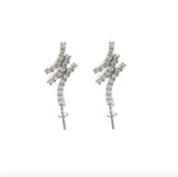 925 Sterling Silver Oval Hoop Earrings Glossy French Jewelry