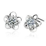 Asymmetrical Star Moon Earrings Crystal Charms Stud Earrings For Women Girls