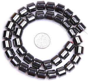 6mm Hematite Stone Beads Long Necklace Earrings Bracelet Charms Tassels Spacers