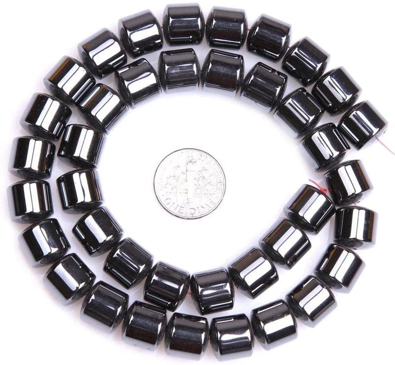 6mm Hematite Stone Beads Long Necklace Earrings Bracelet Charms Tassels Spacers