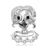 925 Silver Skeleton Family Ghost Coffin Charm Halloween DIY Jewelry